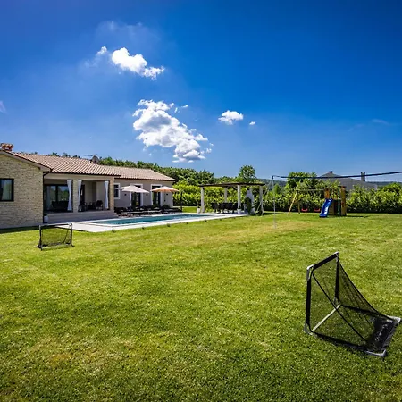 Animo For 8 People Near Labin - Rabac With Private Pool, Children Playground & Beautiful Garden Villa