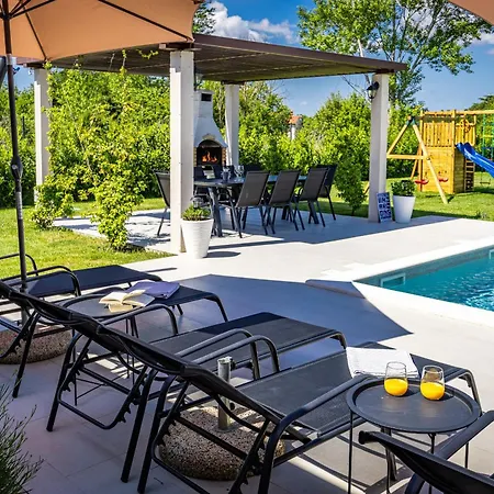 Animo For 8 People Near Labin - Rabac With Private Pool, Children Playground & Beautiful Garden
