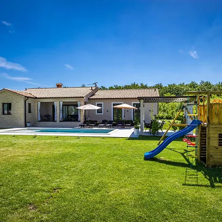 Villa Animo For 8 People Near Labin - Rabac With Private Pool, Children Playground & Beautiful Garden Rasa